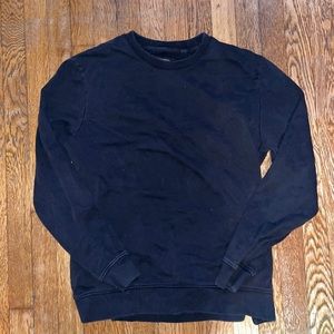 All Saints: Black Crew Sweatshirt